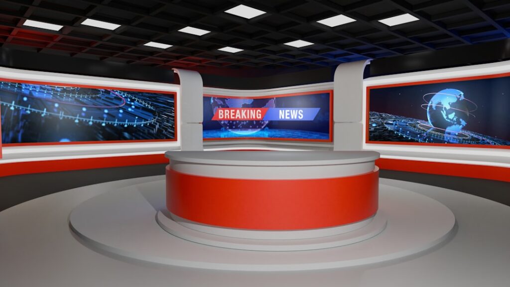 Estudio profesional de televisión vacío